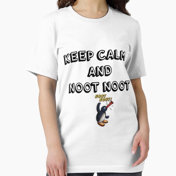 Vista previa del artículo con la obra «Camiseta clásica Keep Calm And Noot Noot camisetas / Noot Noot Pingu Shirt Noot Meme Gift, Pingu Noot Noot Motherf», diseñado y vendido por Akechakchi.