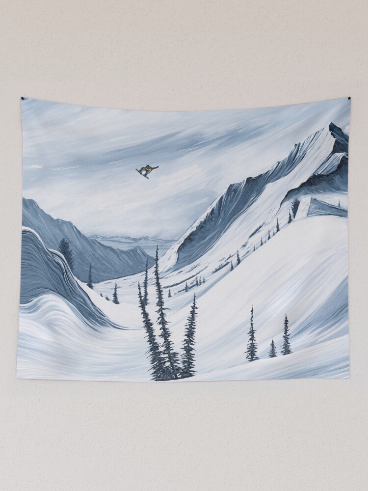 Snowboarding Moments - Chads Gap Tapestry