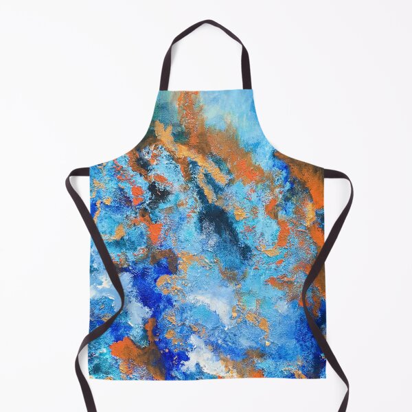 Item preview, Blue and Orange Abstract Art designed and sold by DesignerArcade.