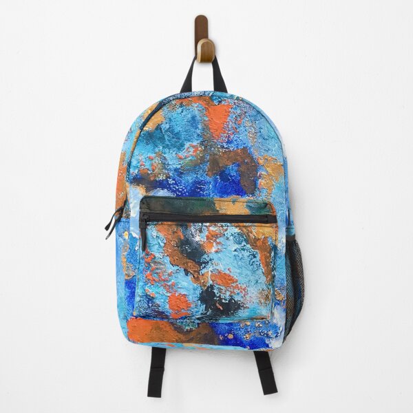 Item preview, Blue and Orange Abstract Art designed and sold by DesignerArcade.