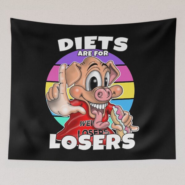 Item preview, Flat Stomach The L Is Just Silent Funny Weight Loss Dieting designed and sold by Status71.
