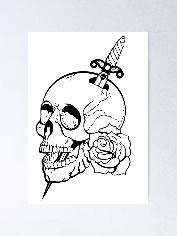 Tattoo uploaded by Jeff Huet • Blackwork skull • Tattoodo