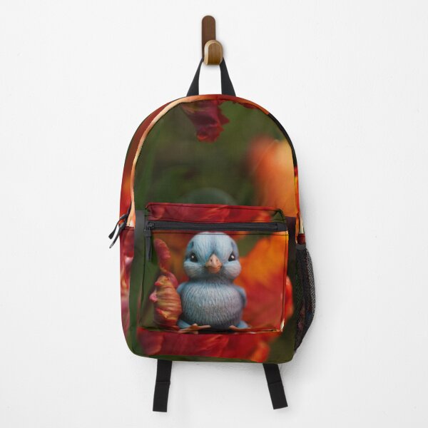 Item preview, Blue the Chick in an orange Parrot Tulip designed and sold by Portegiesje.