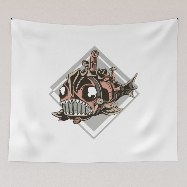 Item preview, Steampunk Fish Retro Look designed and sold by Watersolution.