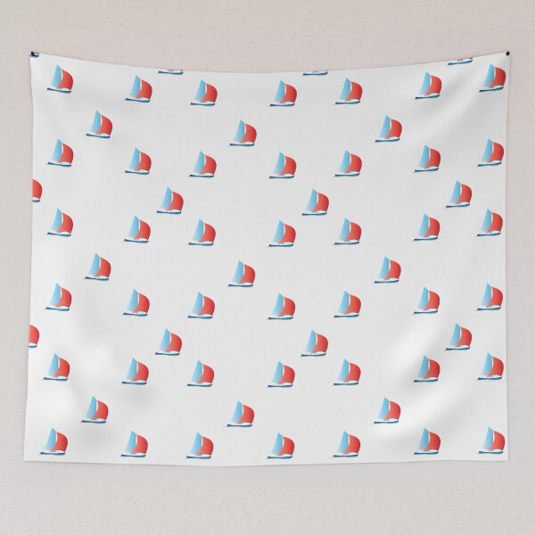 Item preview, Sailing Boat repeating pattern designed and sold by  Roscorla Photography.