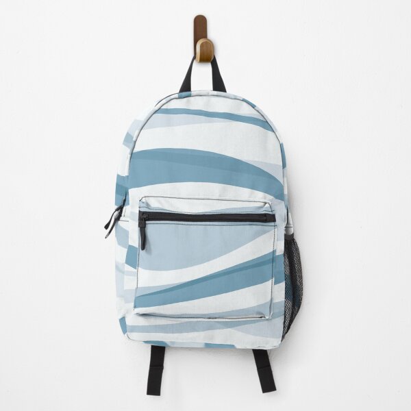 Item preview, Blue waves. Abstract wavy design. designed and sold by PAPER MOON art & design.
