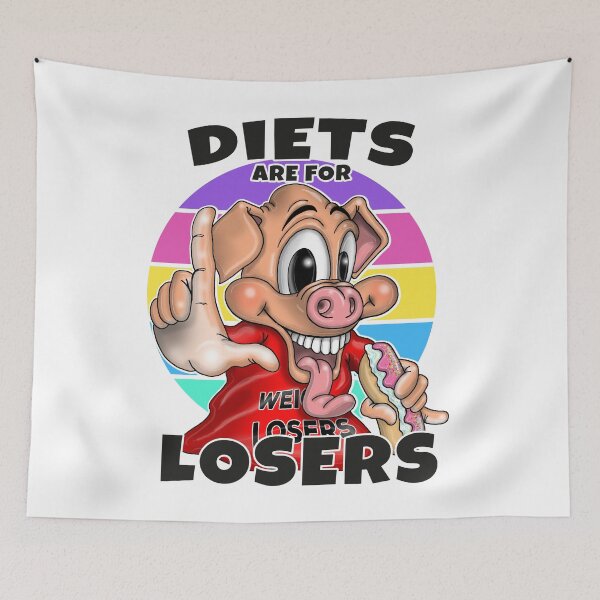 Item preview, Flat Stomach The L Is Just Silent Funny Weight Loss Dieting designed and sold by Status71.
