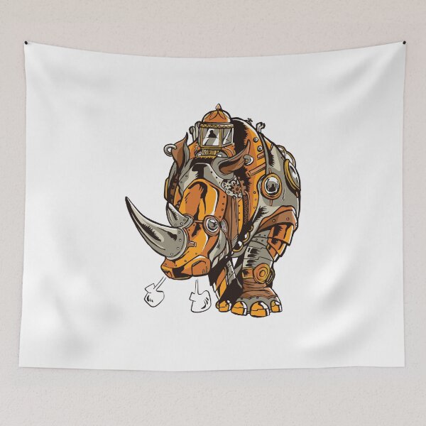Item preview, Steampunk Rhino Retro Look designed and sold by Watersolution.