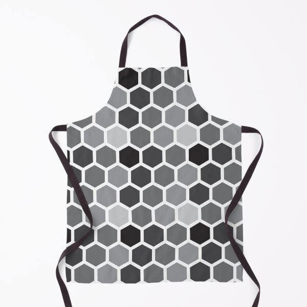 Item preview, Gray Shades Hexagon Pattern designed and sold by miraclemaker.
