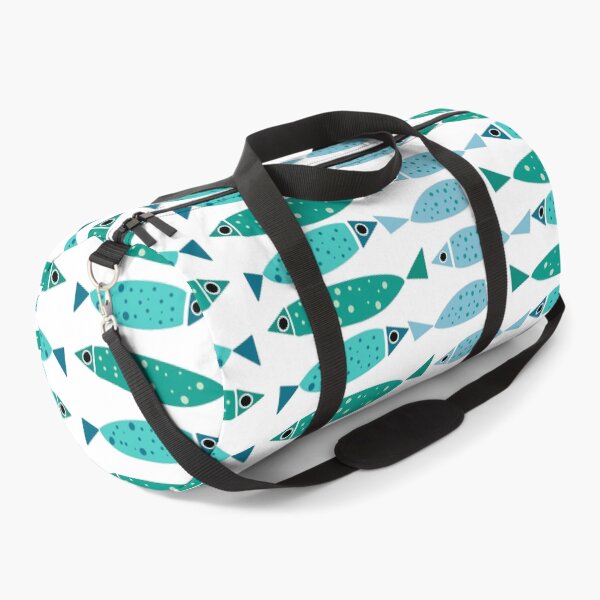 Item preview, Cute Swimming Fish Pattern Teal Blue designed and sold by Playful Pixel Designs.