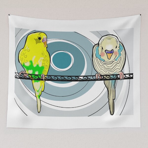 Item preview, Budgie blue designed and sold by Stewnamie.