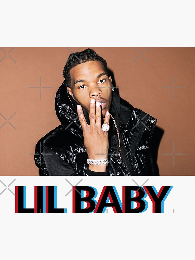 "lil baby vlone design" Sticker for Sale by MoatazX9 Redbubble