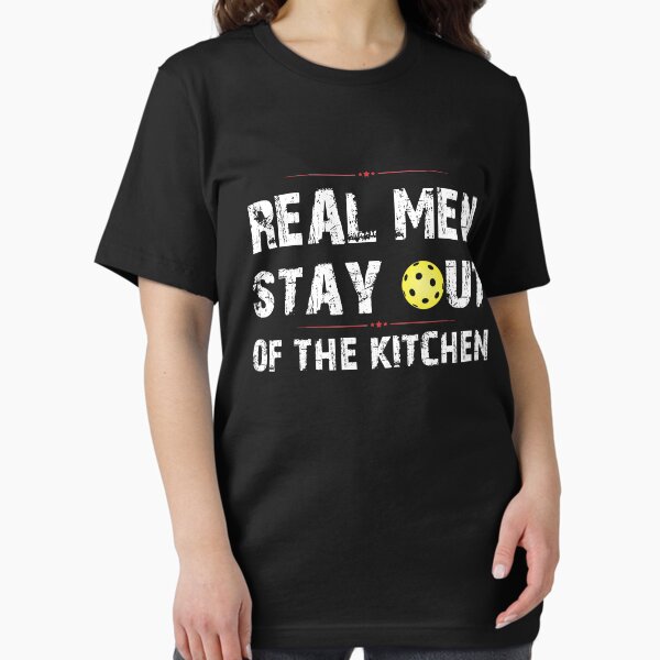 Item preview, Real Men Stay Out of the Kitchen Funny Pickleball Gift designed and sold by Feeling Free.