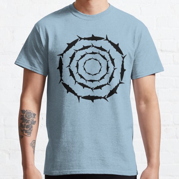 Spiralling Sharks (Black) Classic T-Shirt