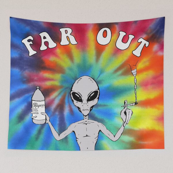 Item preview, Tie Dye Alien Art  designed and sold by innexciumtab.