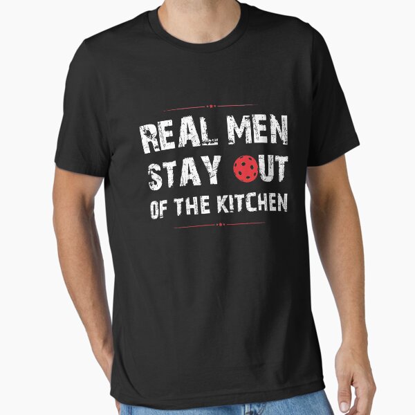 Item preview, The Real Men Stay Out of the Kitchen Funny Pickleball Co. designed and sold by Feeling Free.
