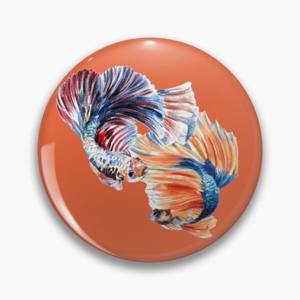 Item preview, Siamese fighting fish betta fish fighting designed and sold by Iojofruits.