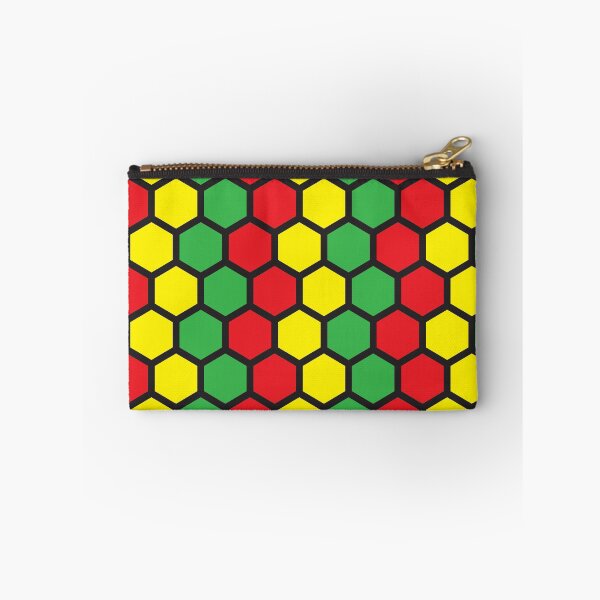 Item preview, Reggae Beehive Hexagon Pattern designed and sold by miraclemaker.