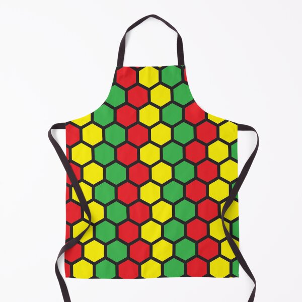 Item preview, Reggae Beehive Hexagon Pattern designed and sold by miraclemaker.