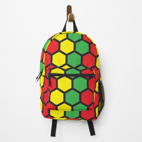 Item preview, Reggae Beehive Hexagon Pattern designed and sold by miraclemaker.