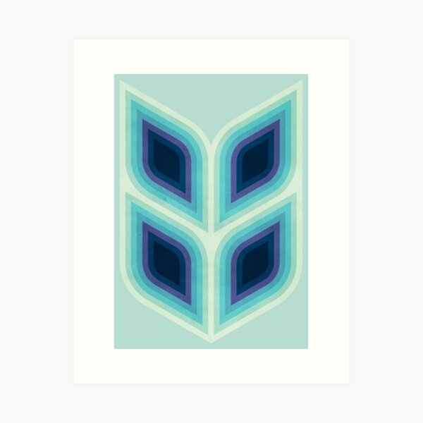 Retro Flame 001 Art Print