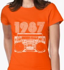 1987 Boombox Women's Fitted T-Shirt