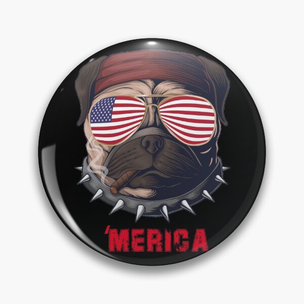Item preview, Funny 4th of July Dog Wearing Sunglasses, Cool Dog, Dog with Glasses, American flag sunglasses. designed and sold by LEGACY10.