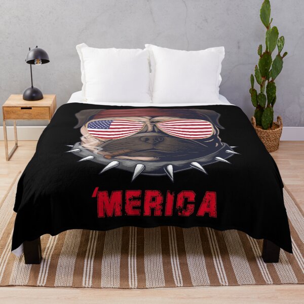 Item preview, Funny 4th of July Dog Wearing Sunglasses, Cool Dog, Dog with Glasses, American flag sunglasses. designed and sold by LEGACY10.