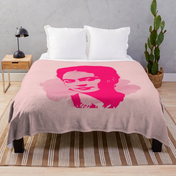 Item preview, Frida kahlo portrait feminist pink pop art designed and sold by MiloHarris.