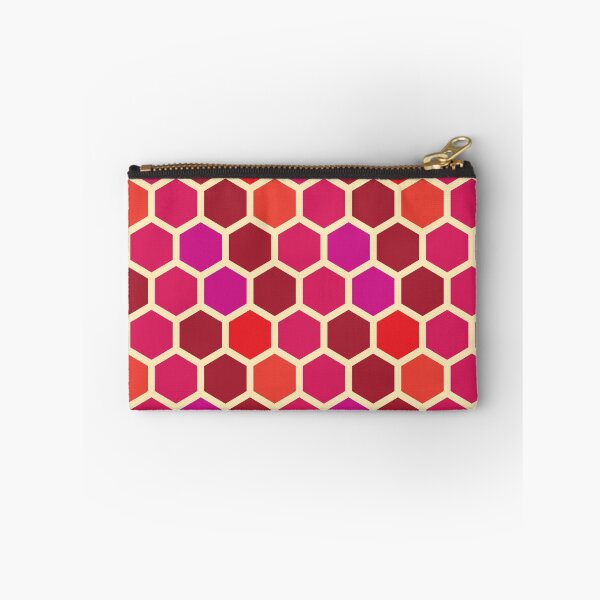 Item preview, Red Velvet Beehive Hexagon Pattern designed and sold by miraclemaker.