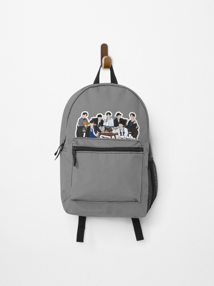 Bts, bts bag, Jung kook printed bag, School Bag, Water Bottle