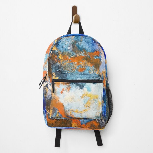 Item preview, Orange and blue abstract art designed and sold by DesignerArcade.