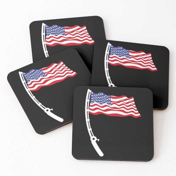 Item preview, 4th of July Fishing Rod American Flag Dad Fathers day designed and sold by CuteDesigns1.