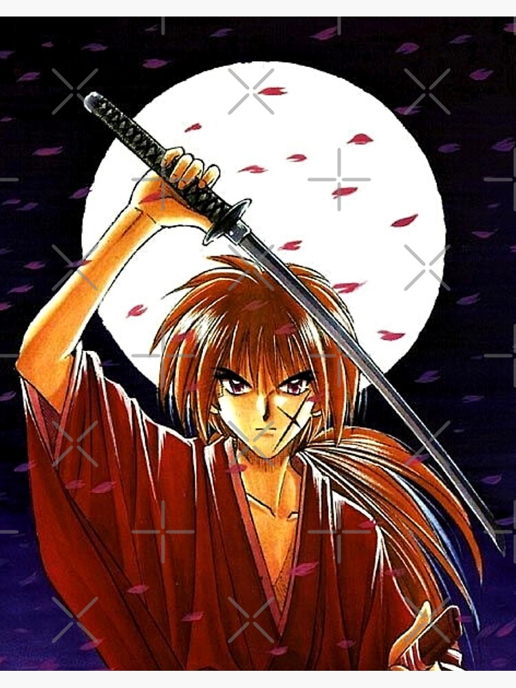 Himura Kenshin Rurouni Kenshin Printing For Wibu | Art Board Print