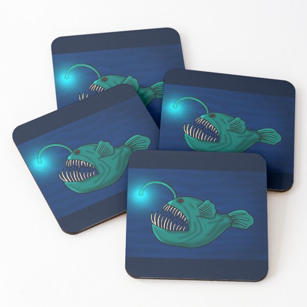 Item preview, Anglerfish illustration designed and sold by Scat the cat.
