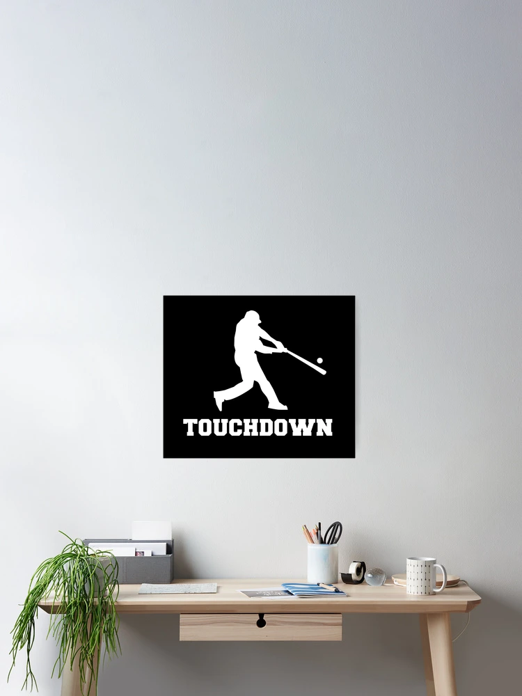Thumbnail 2 of 3, Poster, Touchdown Baseball designed and sold by Color-Sparkle.