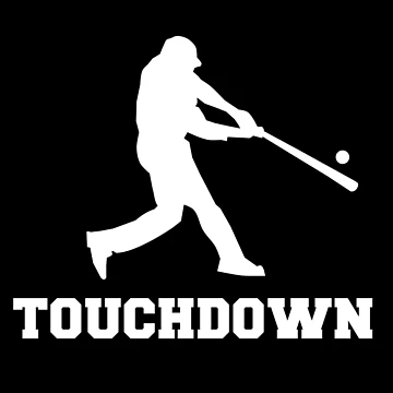 Artwork thumbnail, Touchdown Baseball by Color-Sparkle
