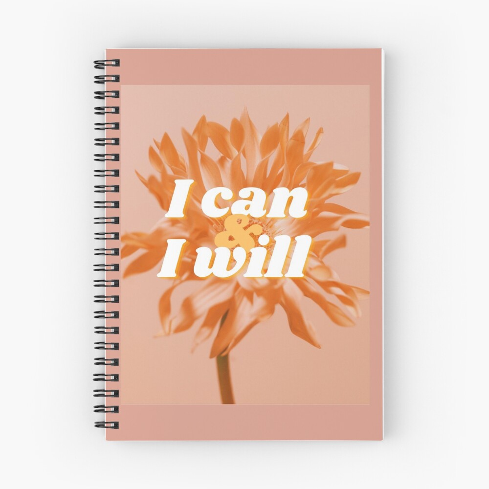 Vista previa del artículo con la obra «Cuaderno de espiral», diseñado y vendido por RjaaDesign.