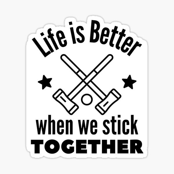 Vista previa del artículo con la obra «Croquet: la vida es mejor cuando nos mantenemos unidos», diseñado y vendido por TheGreenGoat.