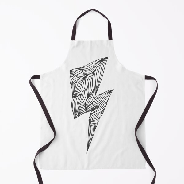 Item preview, lightning-shaped line art design illustration designed and sold by Aziramada.