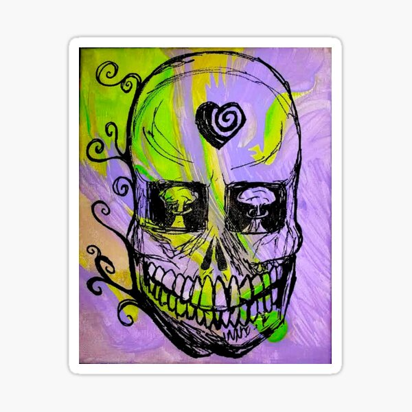 Mushroom Skull Sticker