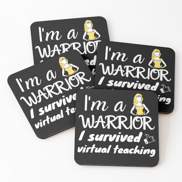 Item preview, I'm a warrior, I Survived Virtual Teaching 2021 Virtual Teaching designed and sold by Smileycreation.