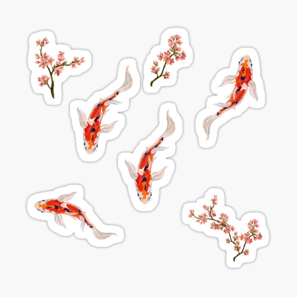Japanese Carpe Koi Sticker