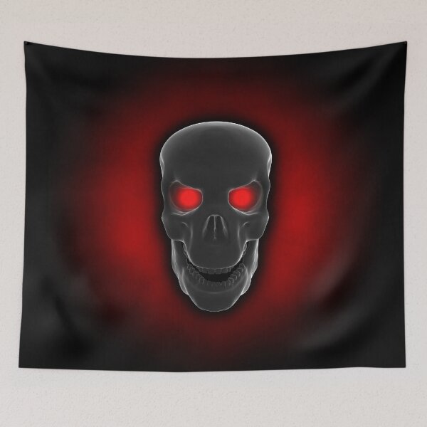 Item preview, Matte black skull designed and sold by serpico93.