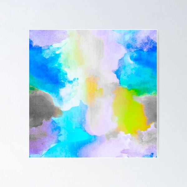 Item preview, Blue Acid Wash Watercolor  designed and sold by Designs By YL.
