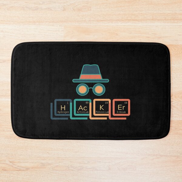 Item preview, Hacker Periodic table of elements slogan Graphic design designed and sold by FERHOUD.