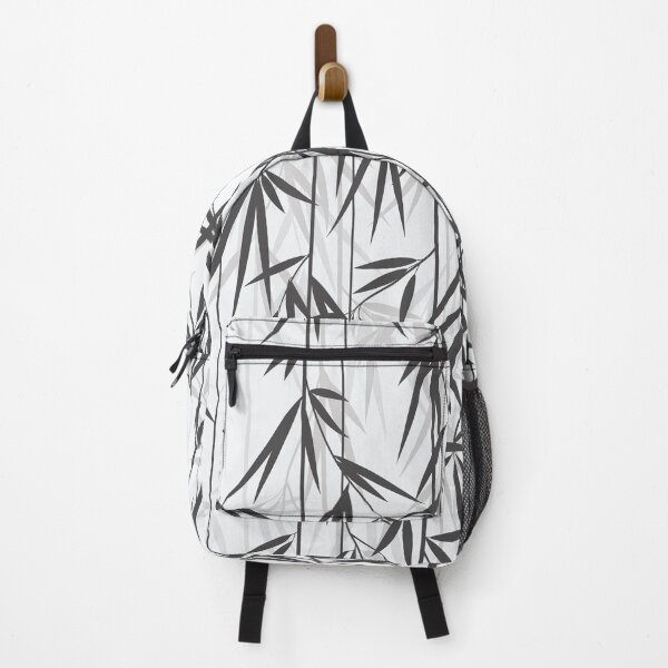 Item preview, Bamboo leaves. Botanical art. Black and beige. designed and sold by PAPER MOON art & design.