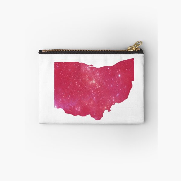 Item preview,  OHIO PINKISH RED OUTTER SPACE OUTLINE  designed and sold by RetroPlaceee.