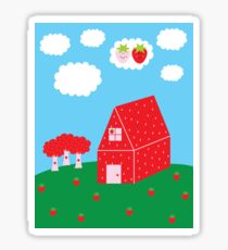 Strawberry Countryside Sticker