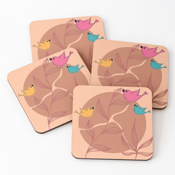 Item preview, Birds with fallen leaves..  designed and sold by kkanchan.